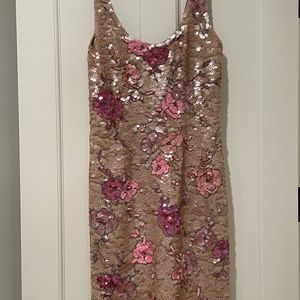 Carmen Marc Valvo - Floral Sequin Dress